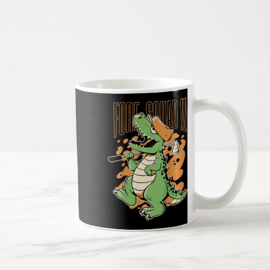 Mug Kids Fore Squad T-rex Dinosaur Golf Player Graphic (Droite)