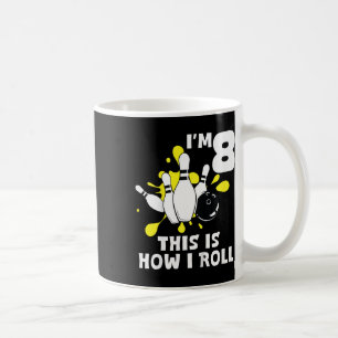 Mug Kids Funny Bowling Anniversaire Je suis 8 ans C'es