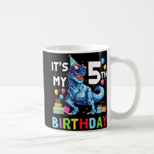 Mug Kids Rawr I'm 5 Anniversaire Party T Rex Dinosaur