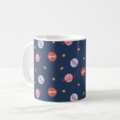 Mug Kids Space Mini Pattern with Planets & Stars (Devant gauche)