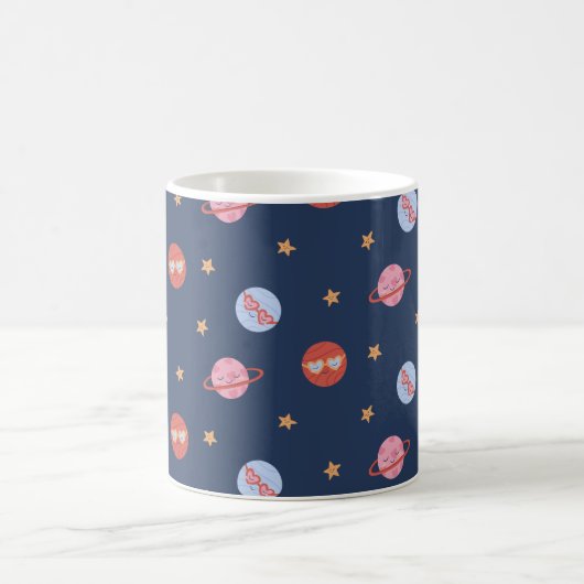 Mug Kids Space Mini Pattern with Planets & Stars (Centre)
