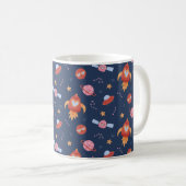 Mug Kids Space Pattern with Rockets & Planets (Devant droit)