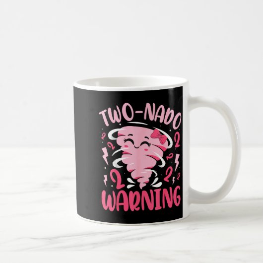 Mug Kids Two-nado Warning 2nd Birthday Nk Tornado Birt (Droite)
