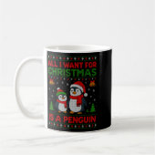 Mug Kids Xmas Tee, All I Want For Christmas Is A Pengu (Gauche)