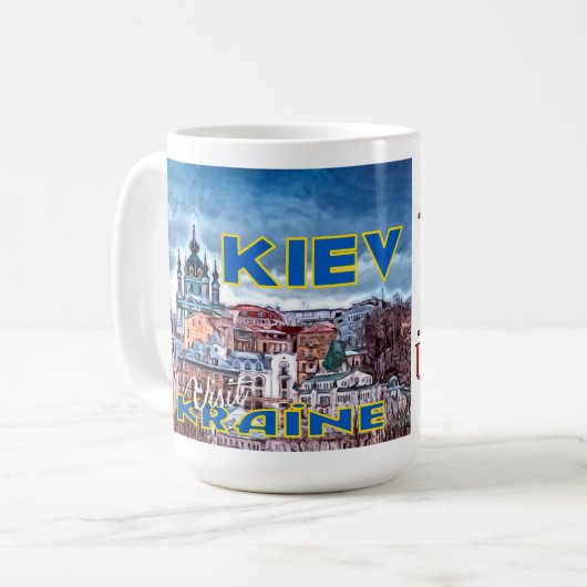 Mug Kiev, j'aime l'Ukraine (Devant gauche)