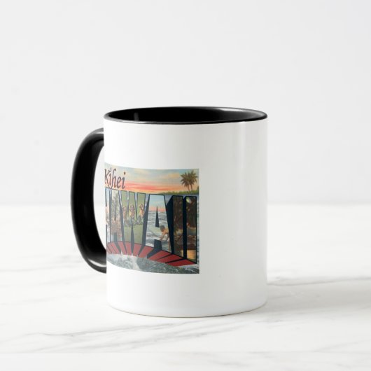 Mug Kihei, HawaiiGrandes lettres ScènesKihei, HI (Devant gauche)