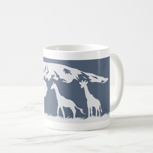 Mug Kilimanjaro (bleu) (Devant droit)
