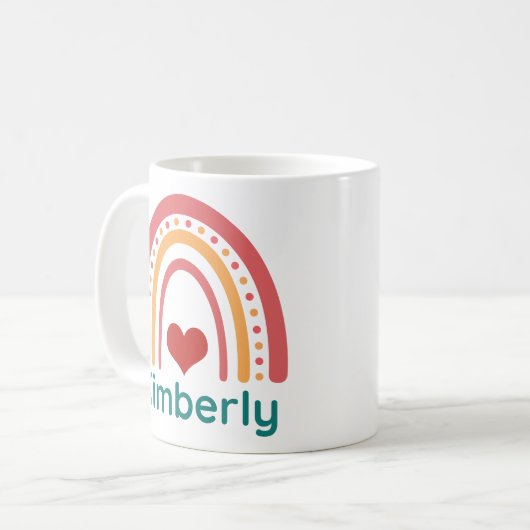Mug Kimberly Vintage Boho Rainbow (Devant gauche)