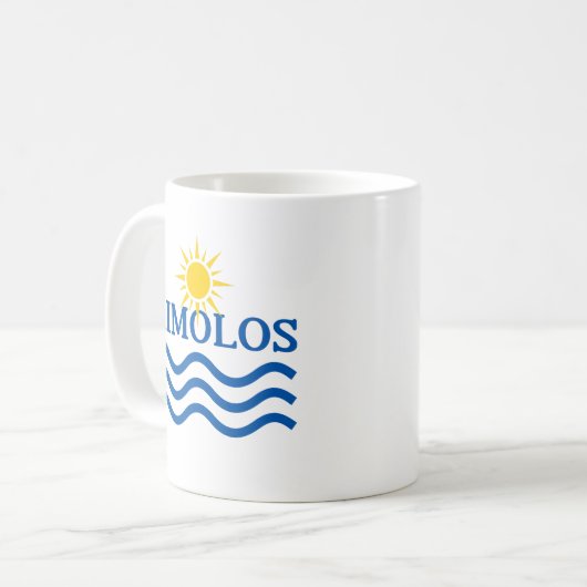 Mug KIMOLOS Grèce, eau du soleil (Devant gauche)