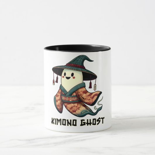 Mug Kimono fantôme - Trick ou régal - Happy halloween (Centre)