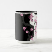 Mug Kimono japonais Sakura noir et blanc (Centre)