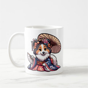 Mug Kimono pour chien Shetland Sheepdog