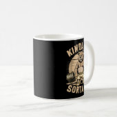 Mug Kinda Fit Sorta Fat - Funny Gym Bear Weightlifting (Devant droit)