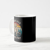 Mug Kinda Fit Sorta Fat - Funny Gym Bear Weightlifting (Devant gauche)