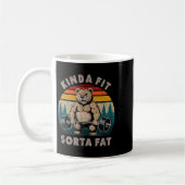 Mug Kinda Fit Sorta Fat - Funny Gym Bear Weightlifting (Gauche)