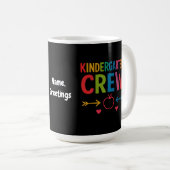 Mug Kinder Crew Funny Kindergarten Fun Retour À L'Écol (Devant droit)