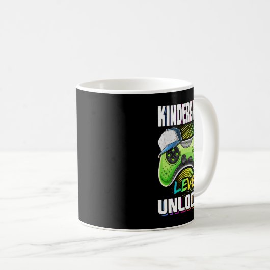 Mug Kindergarten Level Unlocked Video Game Ck To Schoo (Devant droit)