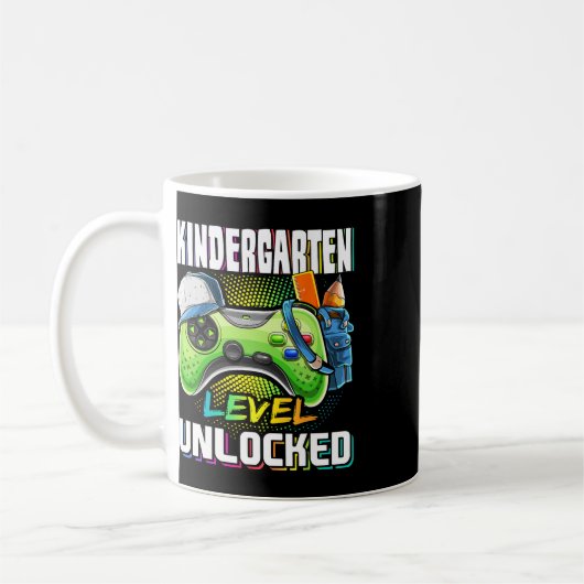 Mug Kindergarten Level Unlocked Video Game Ck To Schoo (Gauche)