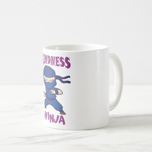 Mug Kindness Ninja, Fight against Bullying (Devant droit)