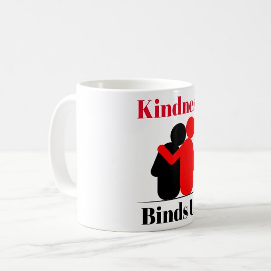 Mug Kindness nous lie à la pâte de café (Devant gauche)