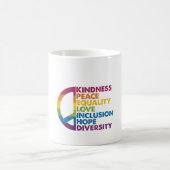 Mug Kindness Peace Equality Love Inclusion Hope Divers (Centre)