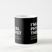 Mug Kinésithérapeute Citation de Travail Drôle (Centre)