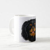 Mug King Charles Cavalier Spaniel noir et bronzé (Devant gauche)