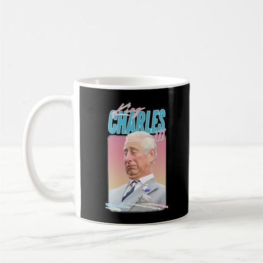 Mug King Charles III - Design esthétique rétro (Gauche)