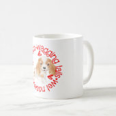 Mug King Charles Spaniel, baisers négligents (Devant droit)