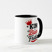 Mug King of Black Friday Crown Typography (Devant droit)