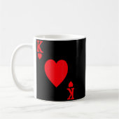 Mug King Of Hearts Valentine's Day Lover Royal Flush F (Gauche)