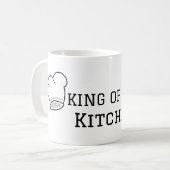 Mug King of the cuisine chef cuisine ajouter nom couro (Devant gauche)