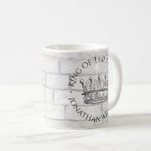 Mug King of This Palace Crown Ajouter un nom (Devant droit)