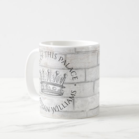 Mug King of This Palace Crown Ajouter un nom (Devant gauche)