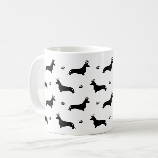 Mug King Short Hair Dachshund - motif 1 (Devant gauche)