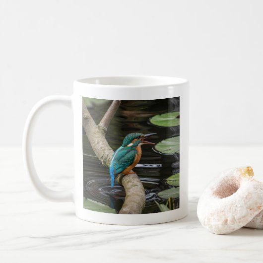 Mug Kingfisher Bird (Avec donut)