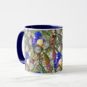 Mug Kingfisher et Fleurs amérindiennes australiennes (Devant gauche)