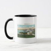 Mug Kingston Point Vue de Hendrick Hudson Steamer (Gauche)