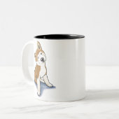 Mug KiniArt chiot Akita (Devant gauche)