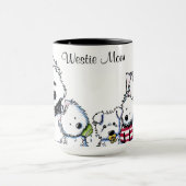 Mug KiniArt Westies (Centre)