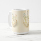 Mug Kintsugi Wildflower Heart Watercolor (Devant gauche)