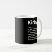 Mug KIRBY Définition Nom personnalisé Amusant Annivers (Devant droit)