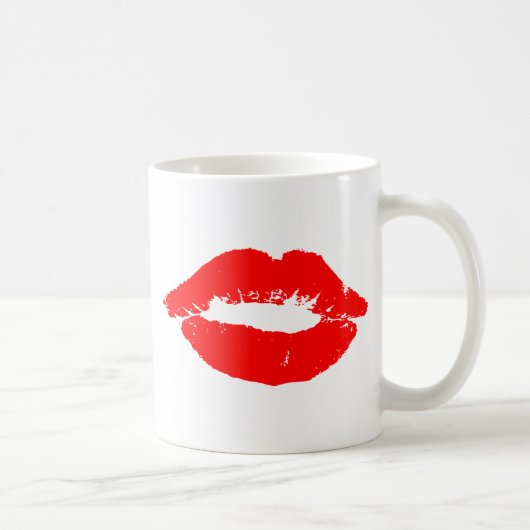 Mug Kiss Lips Red Lipstick Losion Passion Valentine (Droite)