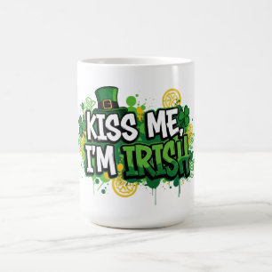 Mug Kiss Me Je suis Irlandais St. Patrick's Day