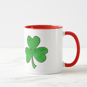 Mug Kiss Me Je suis Irlandais St. Patrick's Day Shamro