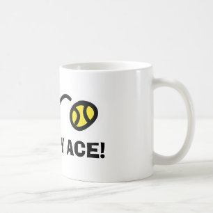 Mug KISS MY ACE, des tongs de tennis funéraires pour 