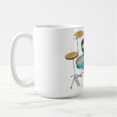 Mug Kit de batterie Aqua / Turquoise : (Gauche)