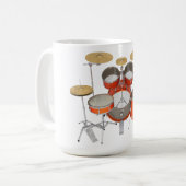 Mug Kit de batterie Orange : (Devant gauche)