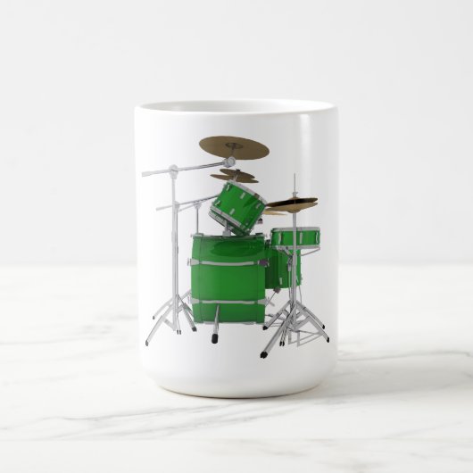 Mug Kit de batterie vert : (Centre)