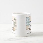 Mug Kit de blocage d'artiste avec chat blanc adorable (Centre)